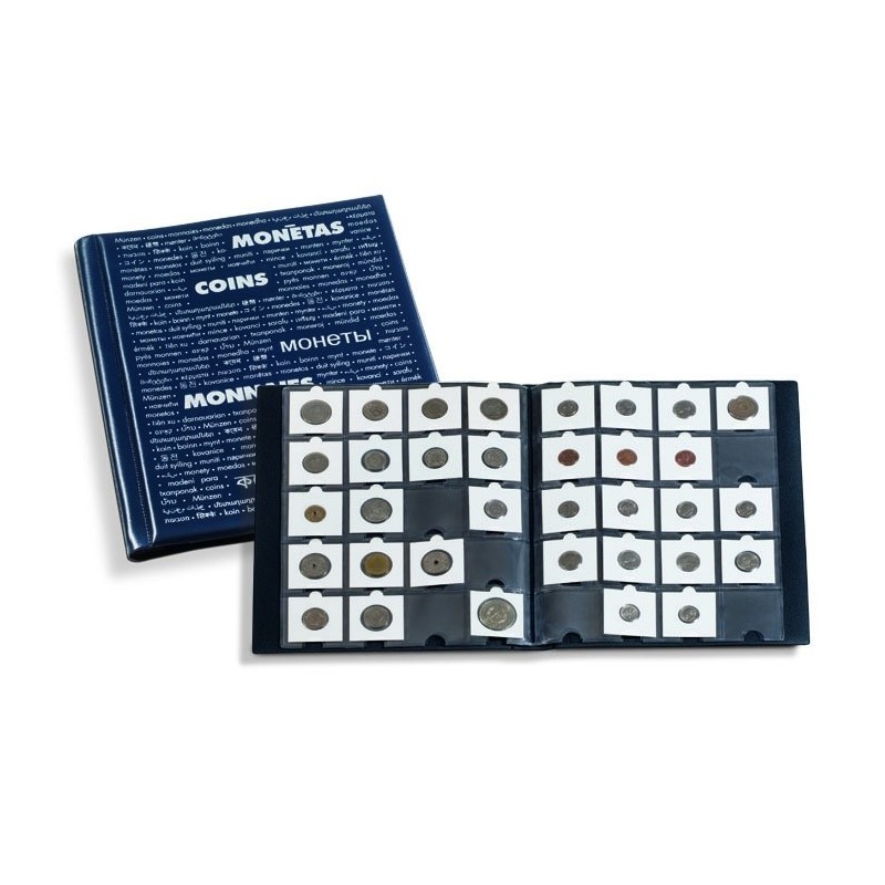 Album pour 200 monnaies sous étuis cartons