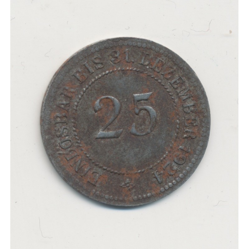 Allemagne - 25 Pfeninnig 1924 - Anhalt - TTB