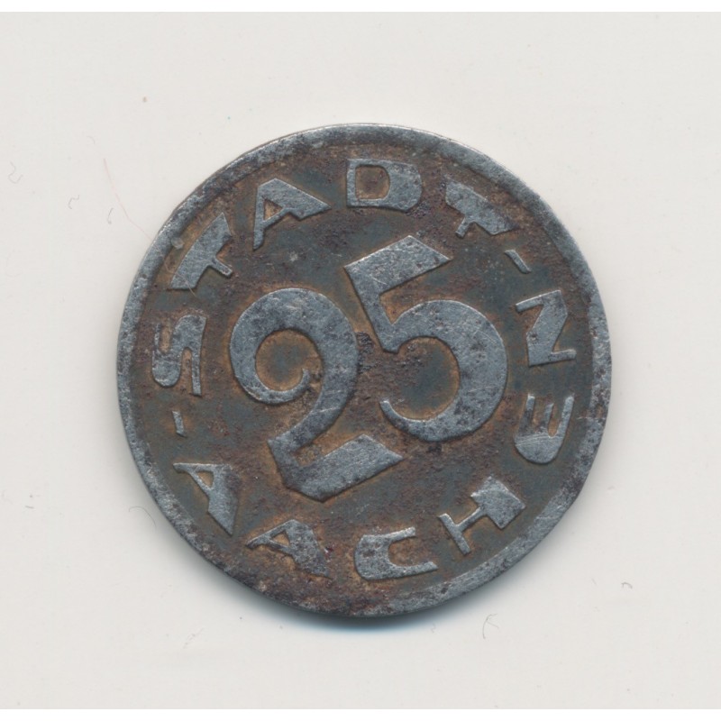 Allemagne - 25 Pfeninnig 1920 - Aachen - TTB