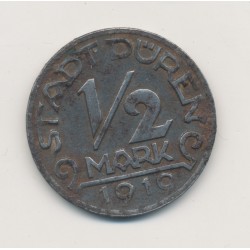 Allemagne - 1/2 Mark 1919 - Notgeld - Stadt deren - fer - TTB