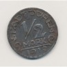 Allemagne - 1/2 Mark 1919 - Notgeld - Stadt deren - fer - TTB