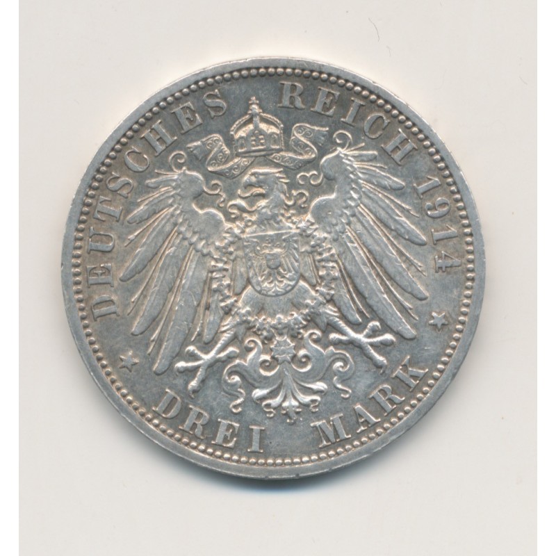 Allemagne - Prusse - 3 Mark - 1914 A - SUP