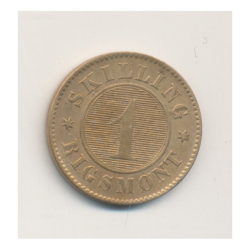 Danemark - 1 Skilling rigsmont - 1856 Altona - bronze - TTB