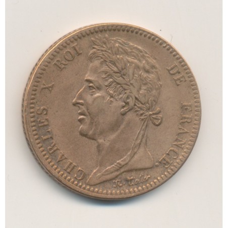 Colonies générales - 10 centimes 1828 A Paris - Charles X - TTB