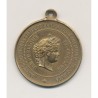 Médaille - Exposition universelle Paris 1878 - inauguration statue - laiton 32mm - SUP