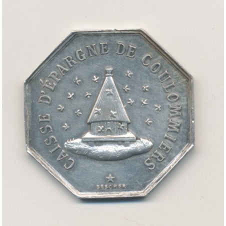 Jeton - Caisse d'épargne Coulommiers - argent 12g - SUP