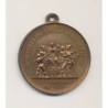 Médaille - Union patriotique 1870 - garde mobile - laiton 28mm - SUP+