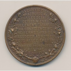 Médaille - Général Mercier - bronze 50mm - TTB+ 2