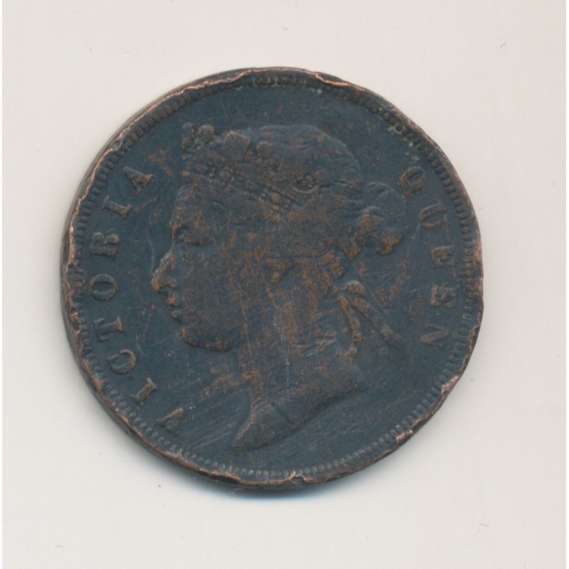 Straits settlements - 1 Cent 1873 - Victoria - Colonies asie sud est - cuivre - TB