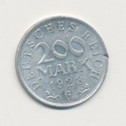 Allemagne - 200 Mark - 1923 G Karlsruhe - alu - TTB+