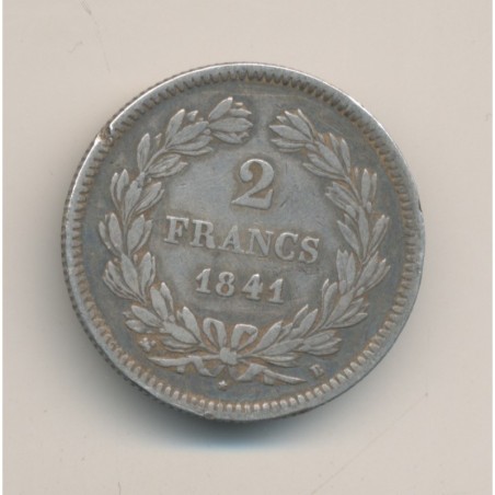 Louis philippe I - 2 Francs - 1841 B Rouen - TB+