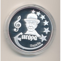 Medaille Europa - 1998 - Espagne - musique - argent - FDC
