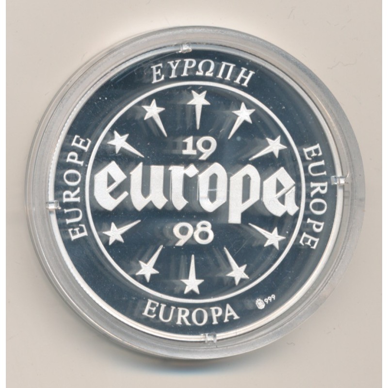 Medaille Europa - 1998 - Espagne - musique - argent - FDC