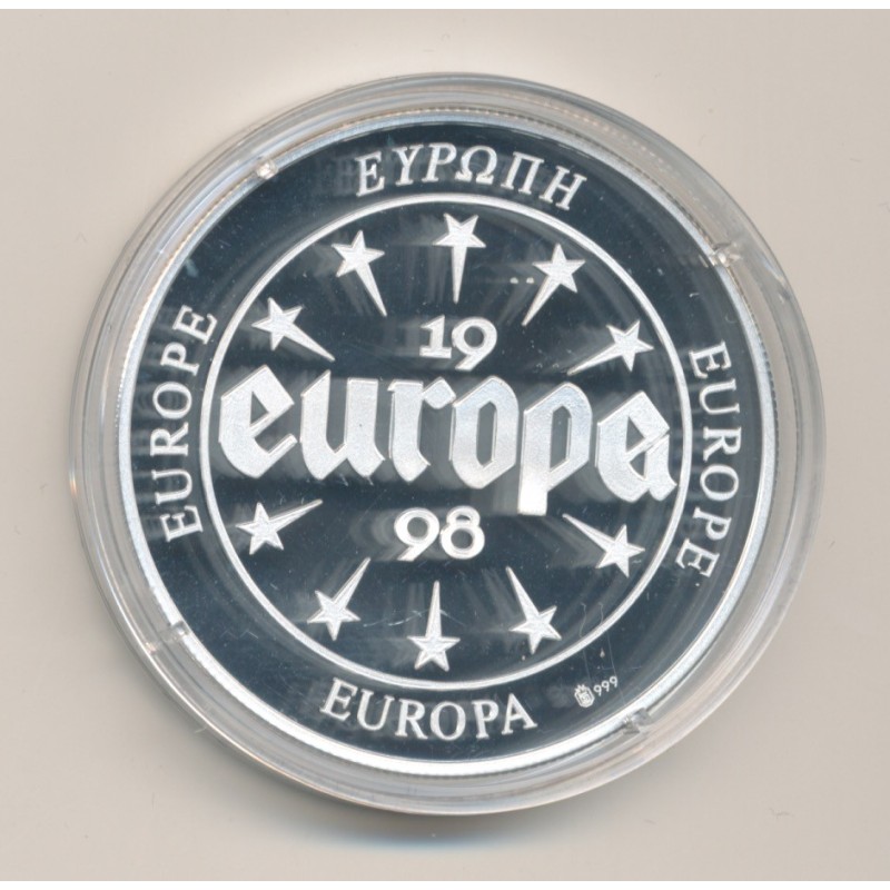 Medaille Europa - 1998 - Espagne - Monuments - argent - FDC