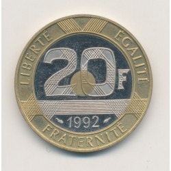 20 Francs Mont st michel - 1992 - Belle épreuve - SPL