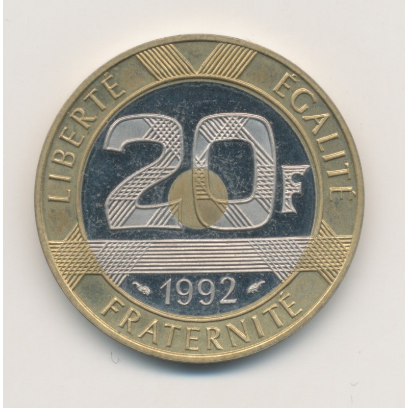 20 Francs Mont st michel - 1992 - Belle épreuve - SPL