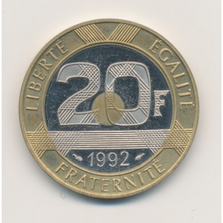 20 Francs Mont st michel - 1992 - Belle épreuve - SPL