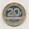20 Francs Mont st michel - 1992 - Belle épreuve - SPL