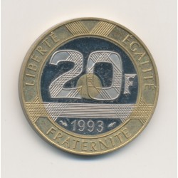 20 Francs Mont st michel - 1993 Belle épreuve - SPL