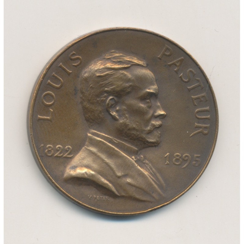 1/10 Europa 1928 - Louis Pasteur - bronze alu - TTB
