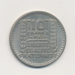 10 Francs Turin - 1947 - Grosse tête - Rameaux courts - SUP+
