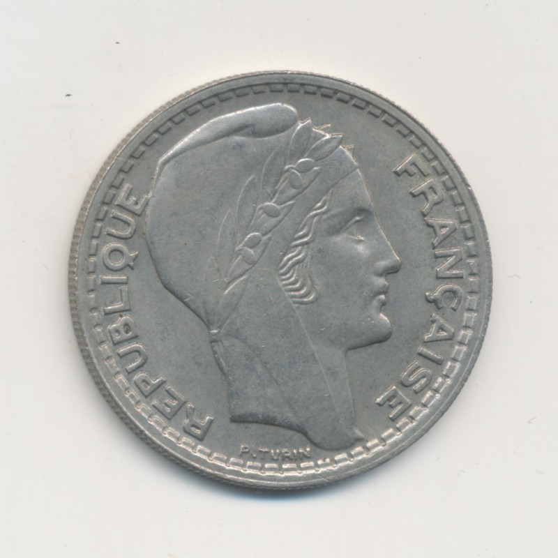 10 Francs Turin - 1947 - Grosse tête - Rameaux courts - SUP+