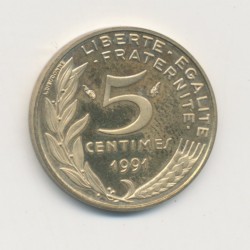 5 Centimes Marianne - 1991 Belle épreuve - SPL