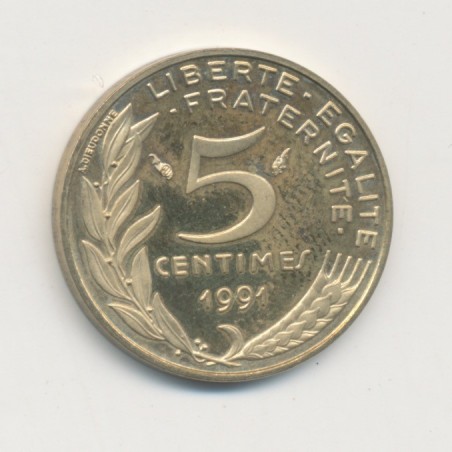 5 Centimes Marianne - 1991 Belle épreuve - SPL