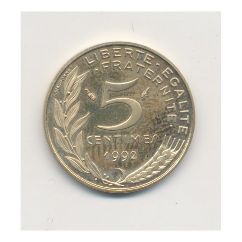 5 Centimes Marianne - 1992 Belle épreuve - SPL