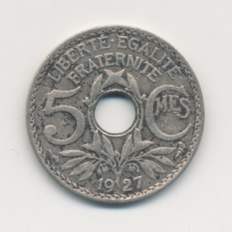 5 Centimes Lindauer - 1927 - Petit module - TB+