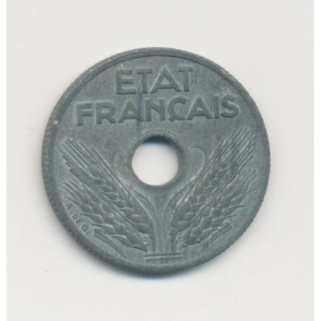 10 Centimes État Français - 1944 - Petit module - zinc - TTB+