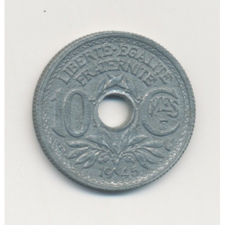 10 Centimes Lindauer - 1945 - Petit module - zinc - SUP+