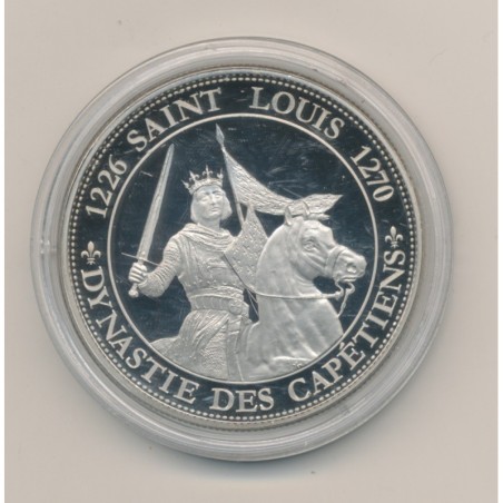 Médaille - Saint Louis - Dynastie des bourbons - cupronickel - Rois et reines de France - 41mm