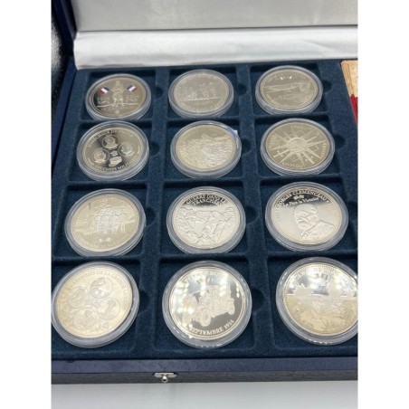Coffret 12 Médailles - la grande guerre 1914-1918 - cupronickel - 41mm - FDC