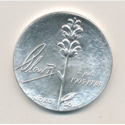 Norvège - 50 Kroner 1978 - 75e anniversaire Olaf V - argent - SPL 2