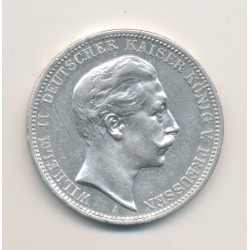Allemagne - Prusse - 3 Marks - 1908 A Berlin - argent - TTB+