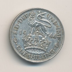 Angleterre - 1 Shilling 1944 - George vI - argent - TTB+ 2