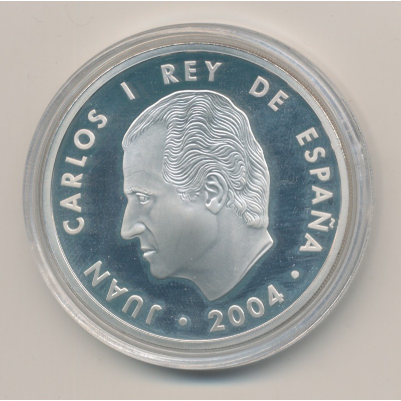 Espagne - 10 Euro 2004 - Juan carlos I - argent - FDC