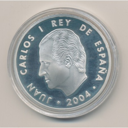 Espagne - 10 Euro 2004 - Juan carlos I - argent - FDC