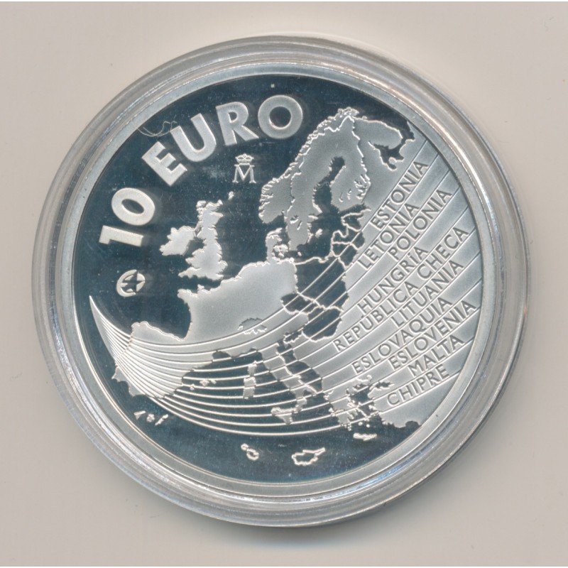 Espagne - 10 Euro 2004 - Juan carlos I - argent - FDC