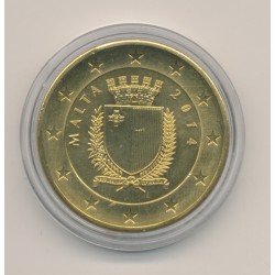 Malte - 5 Euro 2014 - Centenaire 1ere guerre mondiale - laiton - FDC 2