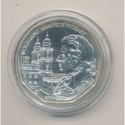 Autriche - 5 euro 2006 - Mozart - argent - FDC