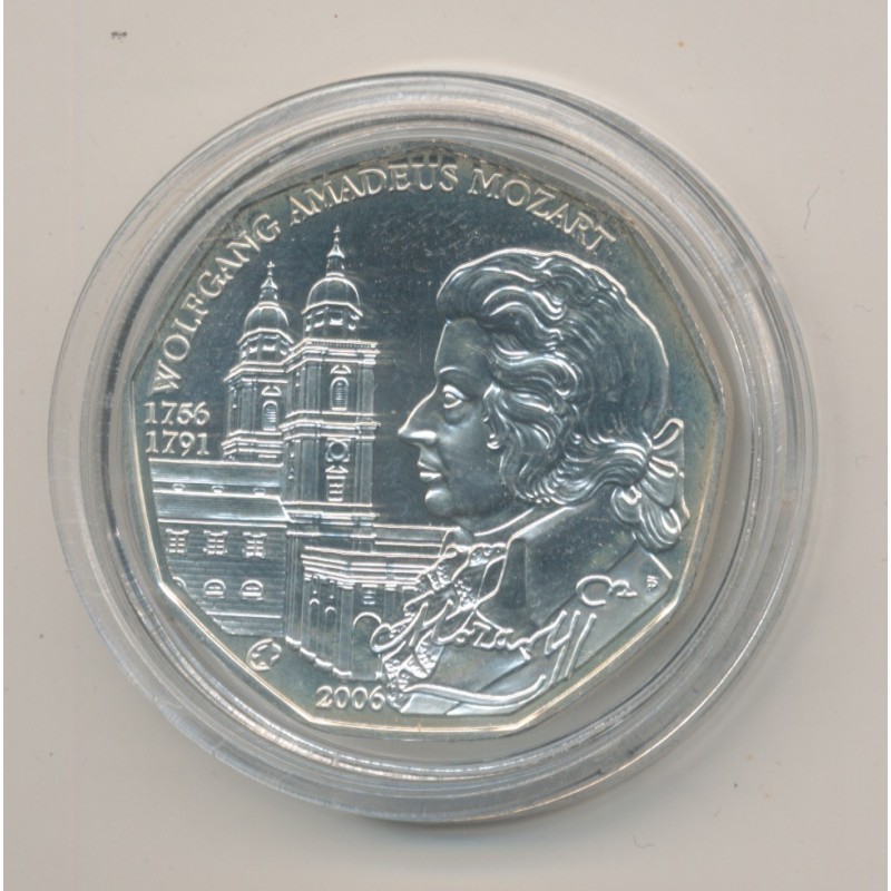 Autriche - 5 euro 2006 - Mozart - argent - FDC