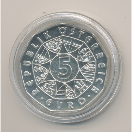 Autriche - 5 euro 2006 - Mozart - argent - FDC