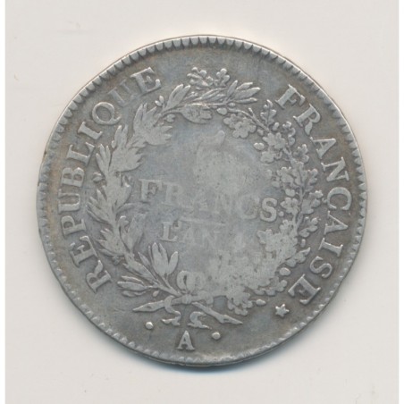 5 Francs Union et Force - AN 4 A Paris - TB