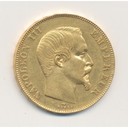 50 Francs Or - 1857 A Paris - Napoléon III - Tête nue - TTB+