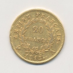 Napoléon empereur - 20 Francs Or - 1813 A Paris - TTB 2
