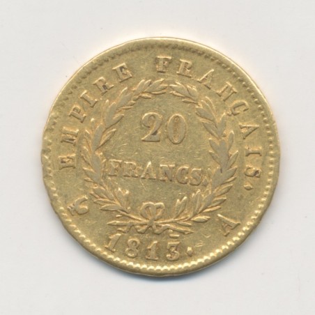 Napoléon empereur - 20 Francs Or - 1813 A Paris - TTB