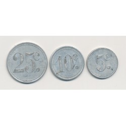 Département 95 - 5,10,25 centimes 1920 Sannois - alu - TTB+ 2