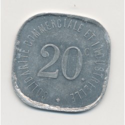 Département 92 - 20 Centimes 1918 Neuilly sur seine - alu - SUP+ 2